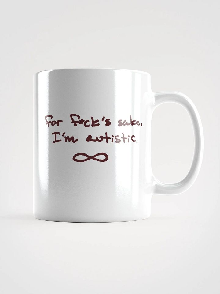 FFS, I'm autistic. (maroon design) mug product image (1)