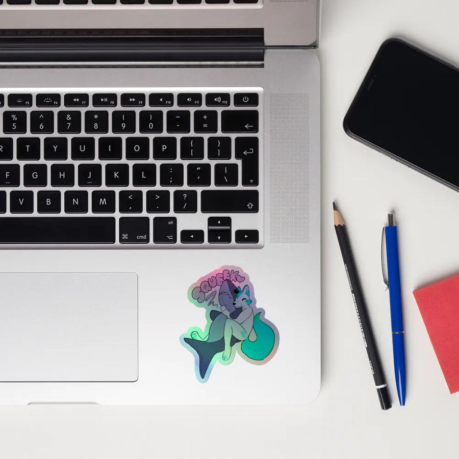Fisk & Shark Holographic Sticker product image (12)