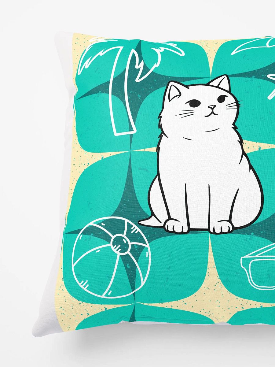 Beach Cat All-Over Print Pillow product image (3)