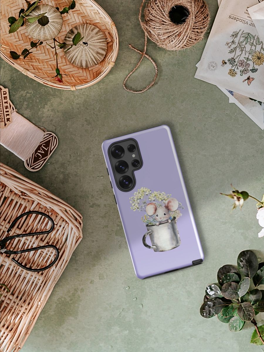Mouse in a Tin Mug 🌸 Tough Case for ®Samsung product image (4)