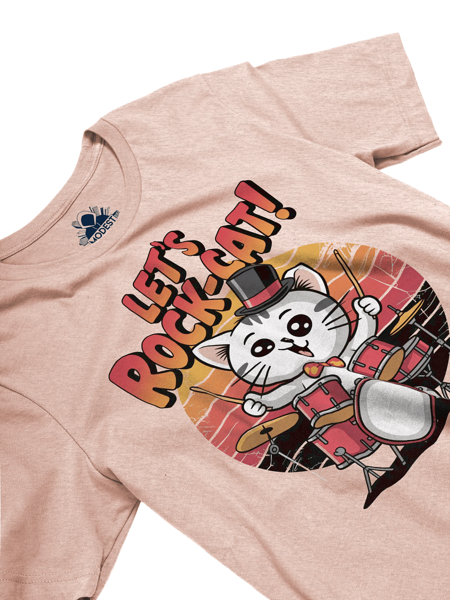 Rock-Cat Drummer T-Shirt product image (2)