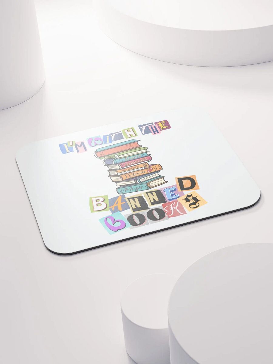Im With The Banned Books Eclectic Stack Mouse Pad product image (4)