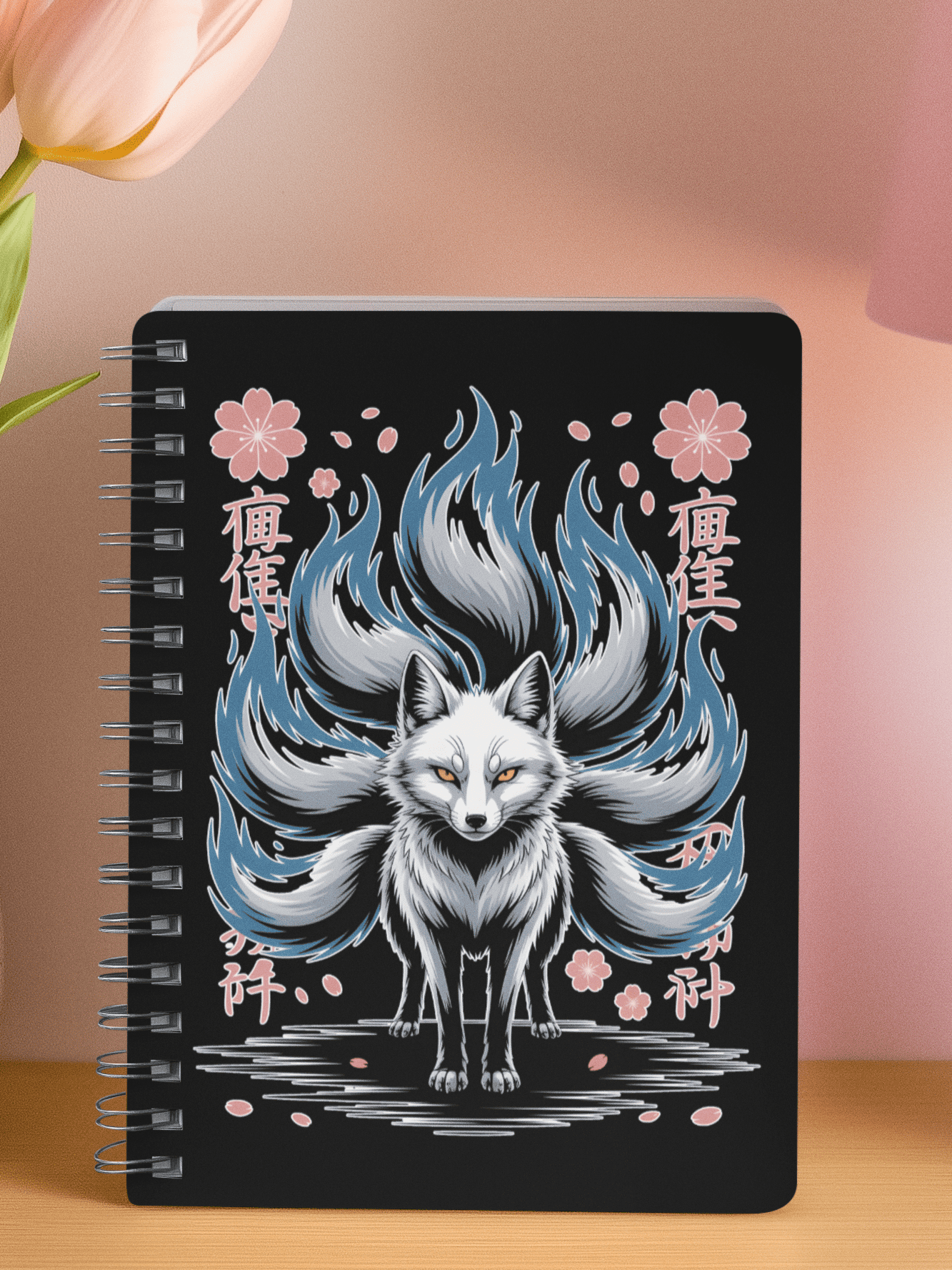 Mythical Kitsune Spiral Notebook | Japanese Nine-Tailed Fox Journal product image (2)