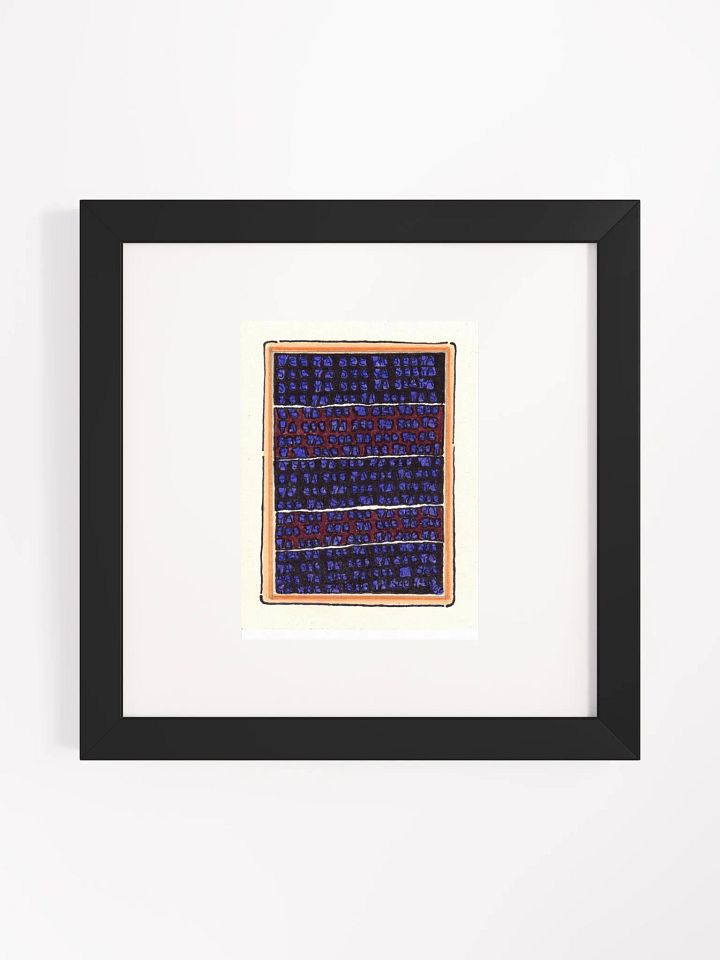 famous last words Panel Card Print Framed product image (2)