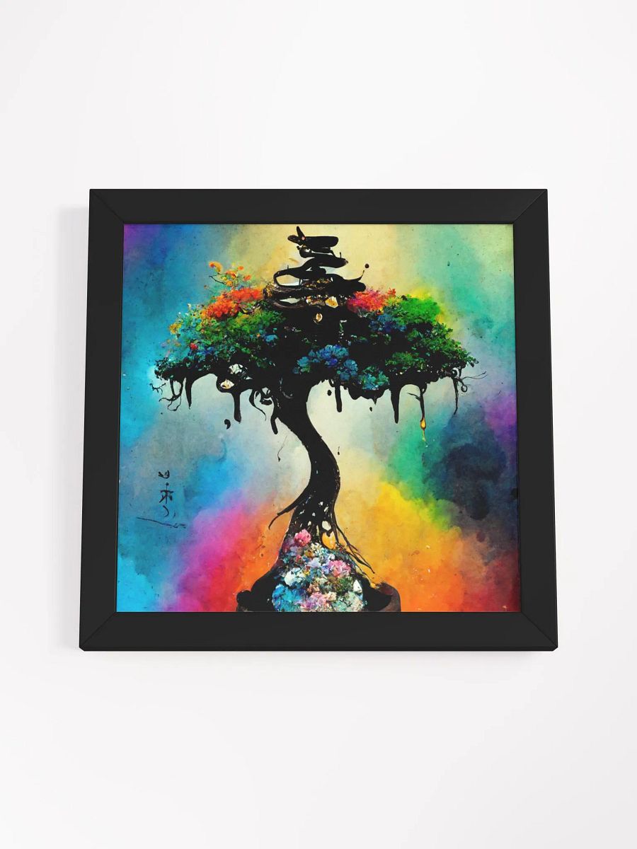 Rainbow Tree - Framed Matte Poster product image (16)