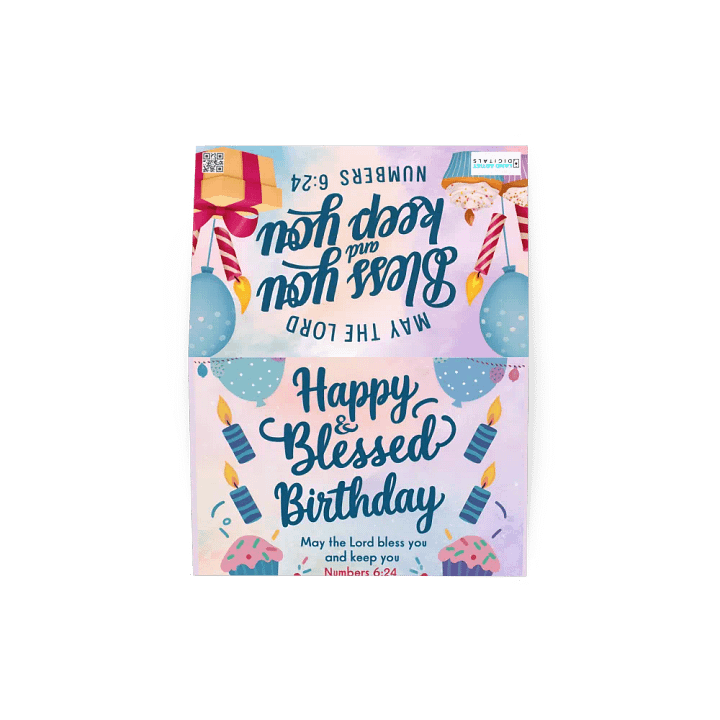 Happy & Blessed Birthday Card product image (2)