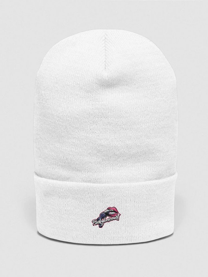 White Logo beanie product image (1)
