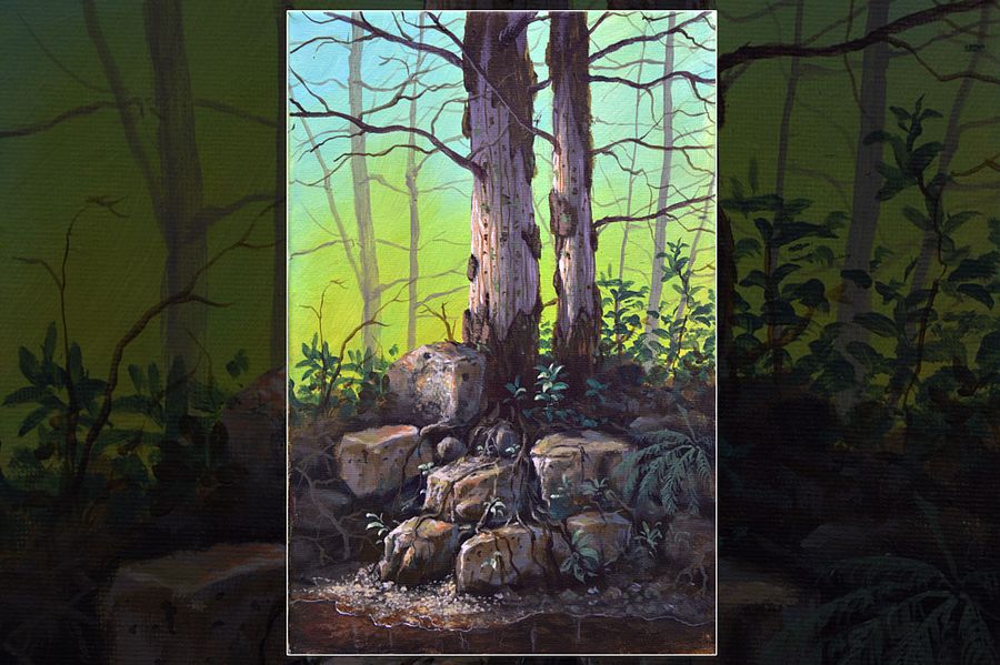 DOWNLOADABLE Acrylic Painting Tutorial - Realistic Riverbank product image (3)