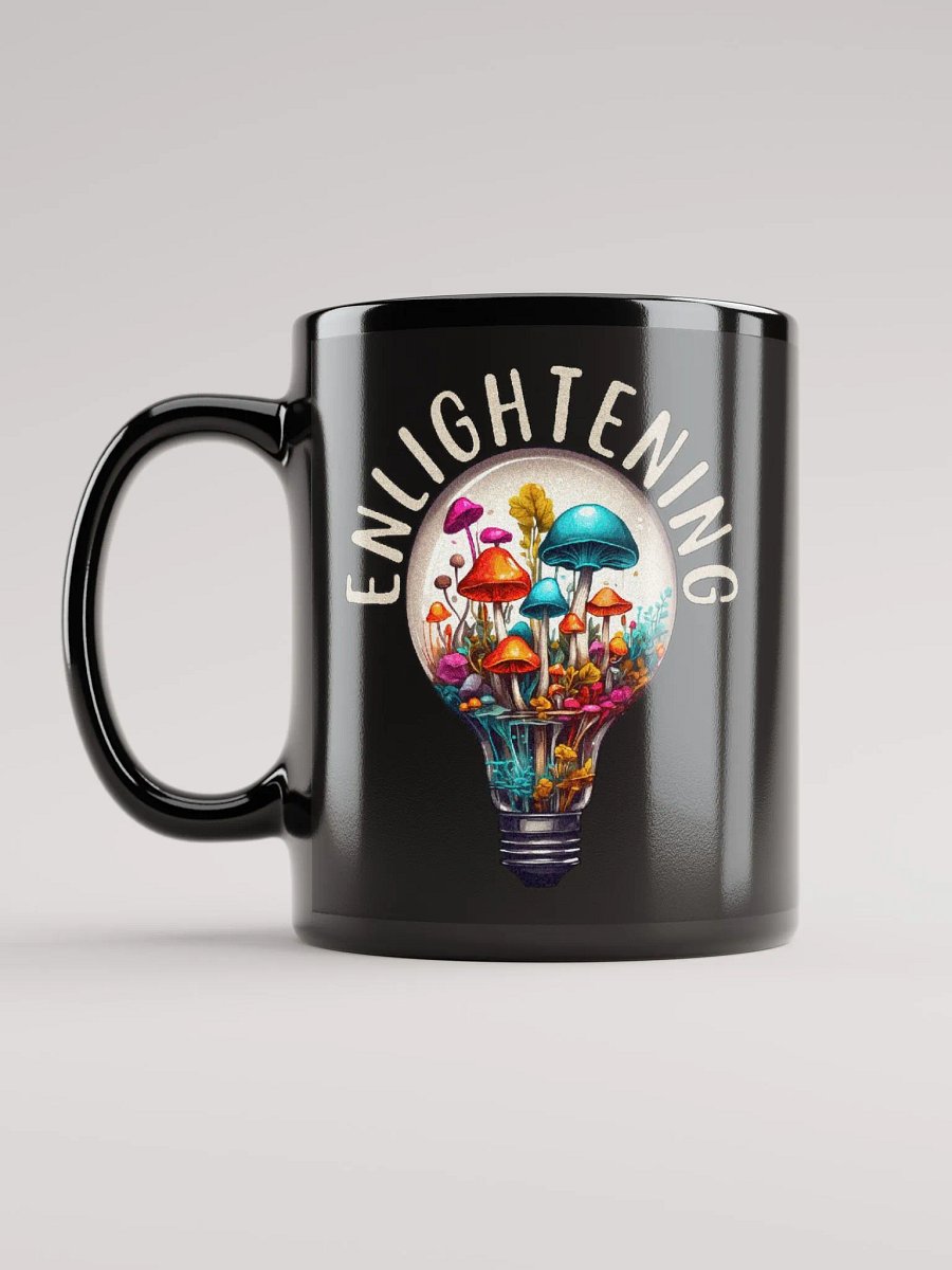 Reflective Bulbs Graphic | Black Coffee Mug | Enlightening product image (1)
