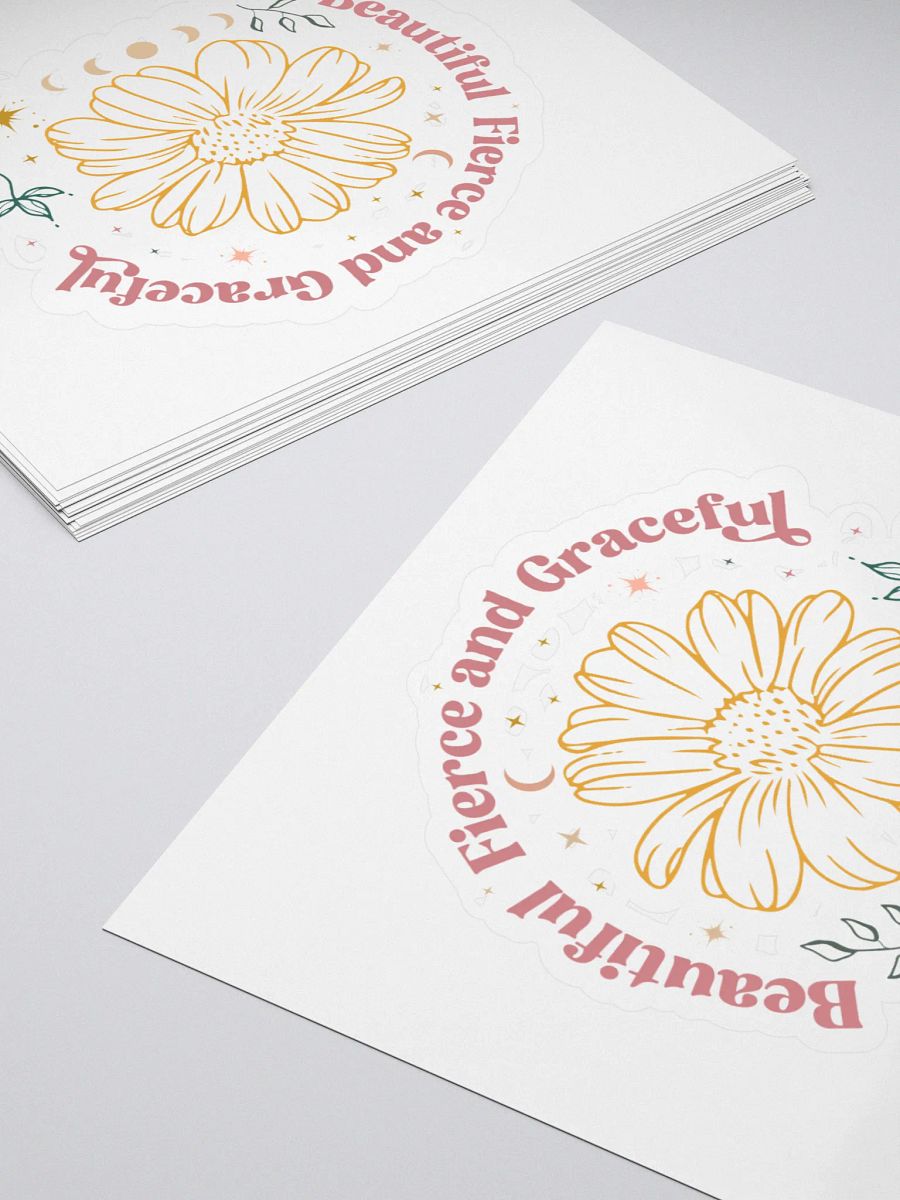Beautiful Fierce Graceful Kiss Cut Stickers product image (4)