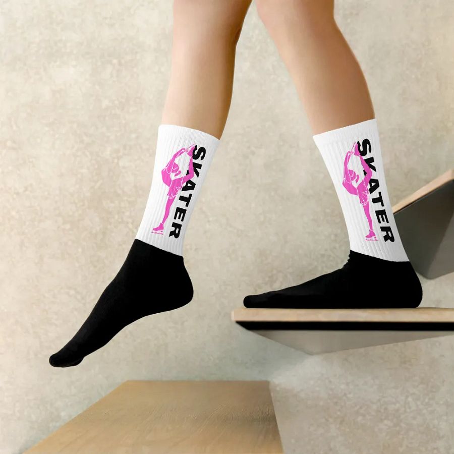 White SKATER Socks product image (7)