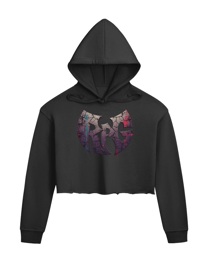 Rugged RPG Graffiti Logo Crop Hoodie product image (1)