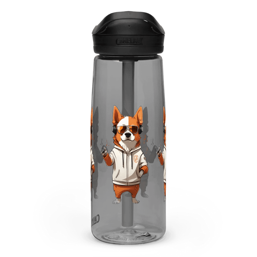 Hipster Corgi Cool Dog Water Bottle product image (3)