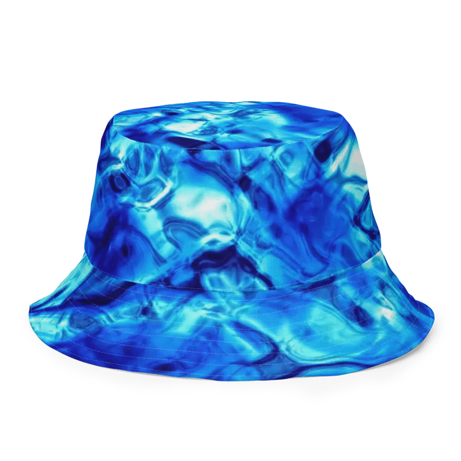 Blue Fractal Flower Kaleidoscope Bucket Hat product image (10)