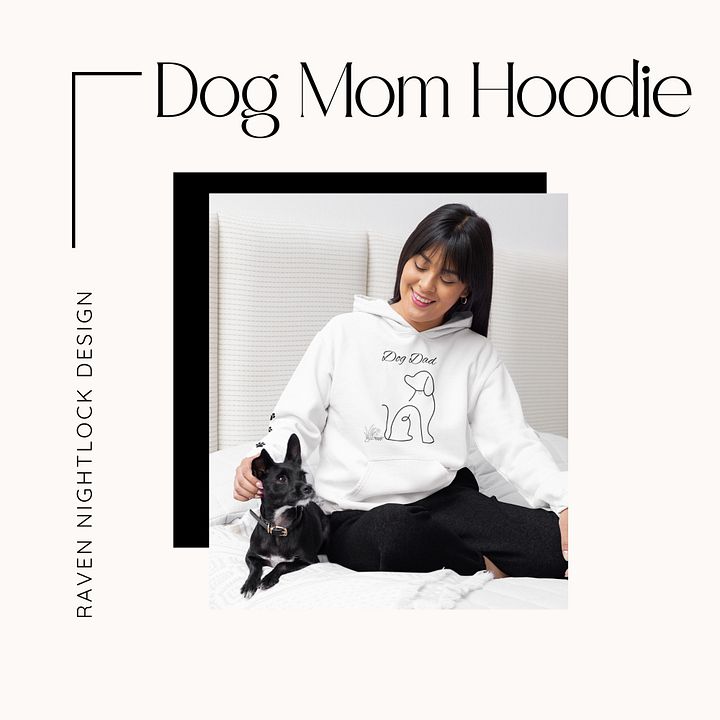 Dog Mom Line Art Hoodie product image (1)