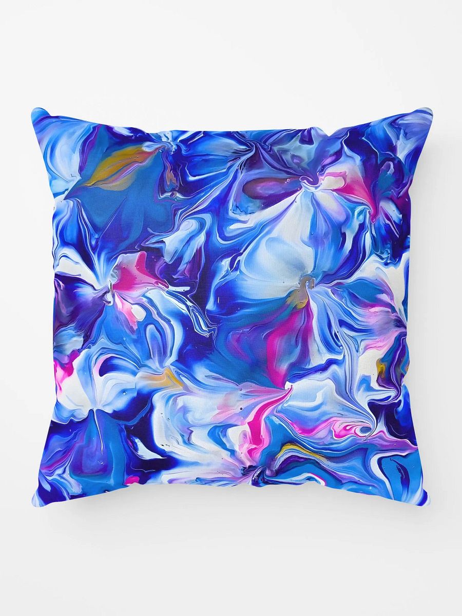Ocean Blossoms Fluid Art Cushion product image (10)