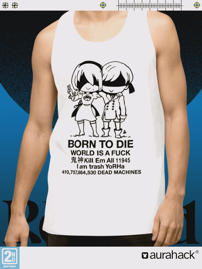 BORN TO DIE - TANKTOP - WHITE product image (1)