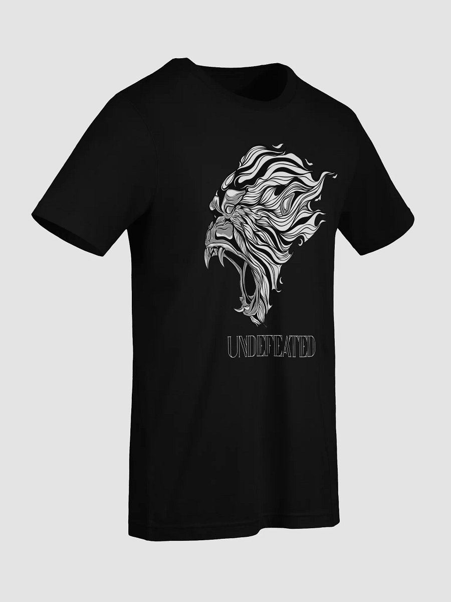 Black & White Gorilla Head "UNDEFEATED" Tee | Bella + Canvas 3001 Unisex Shirt product image (81)