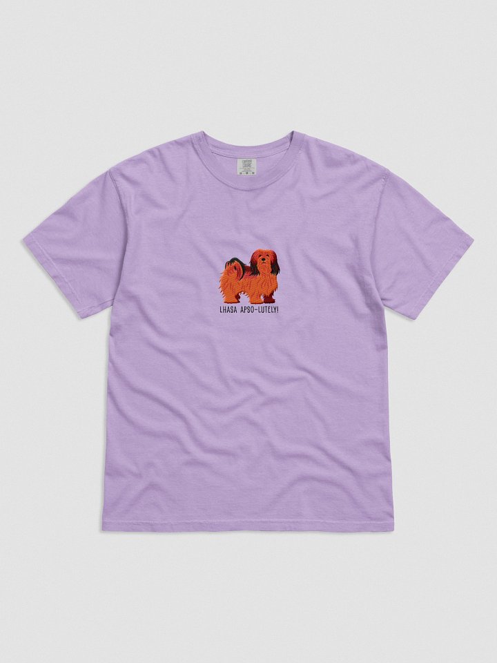 Lhasa Apso-lutely T-Shirt(Embroidered) of a Lhasa Apso(Red) product image (41)