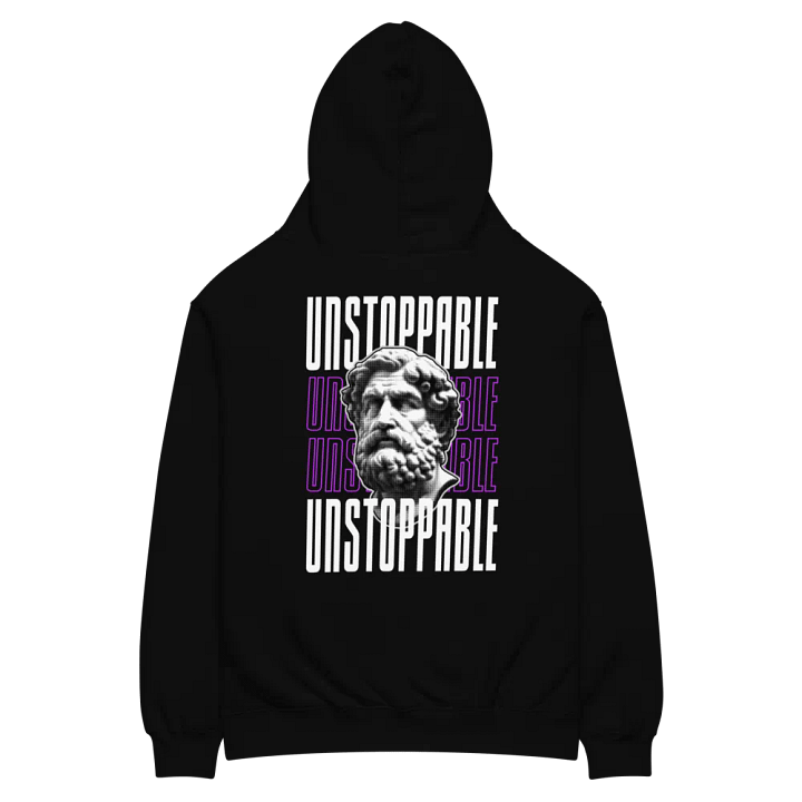 "Unstoppable" Premium Unisex Hoodie - Front & Back Graphic Print Oversized Hoodie product image (1)