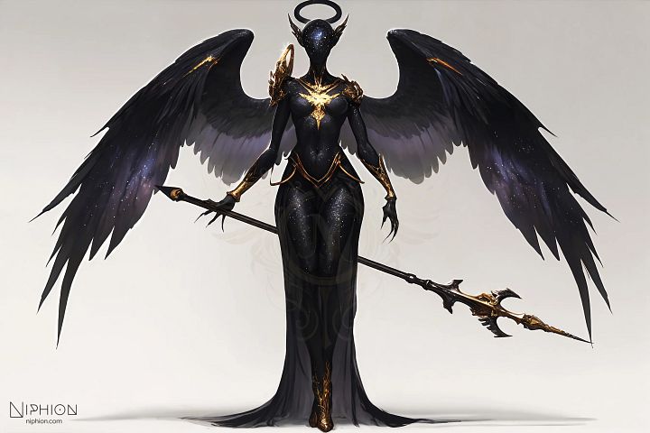 High-Resolution Digital Art – Nebula Archangel, Character Design #3 product image (1)