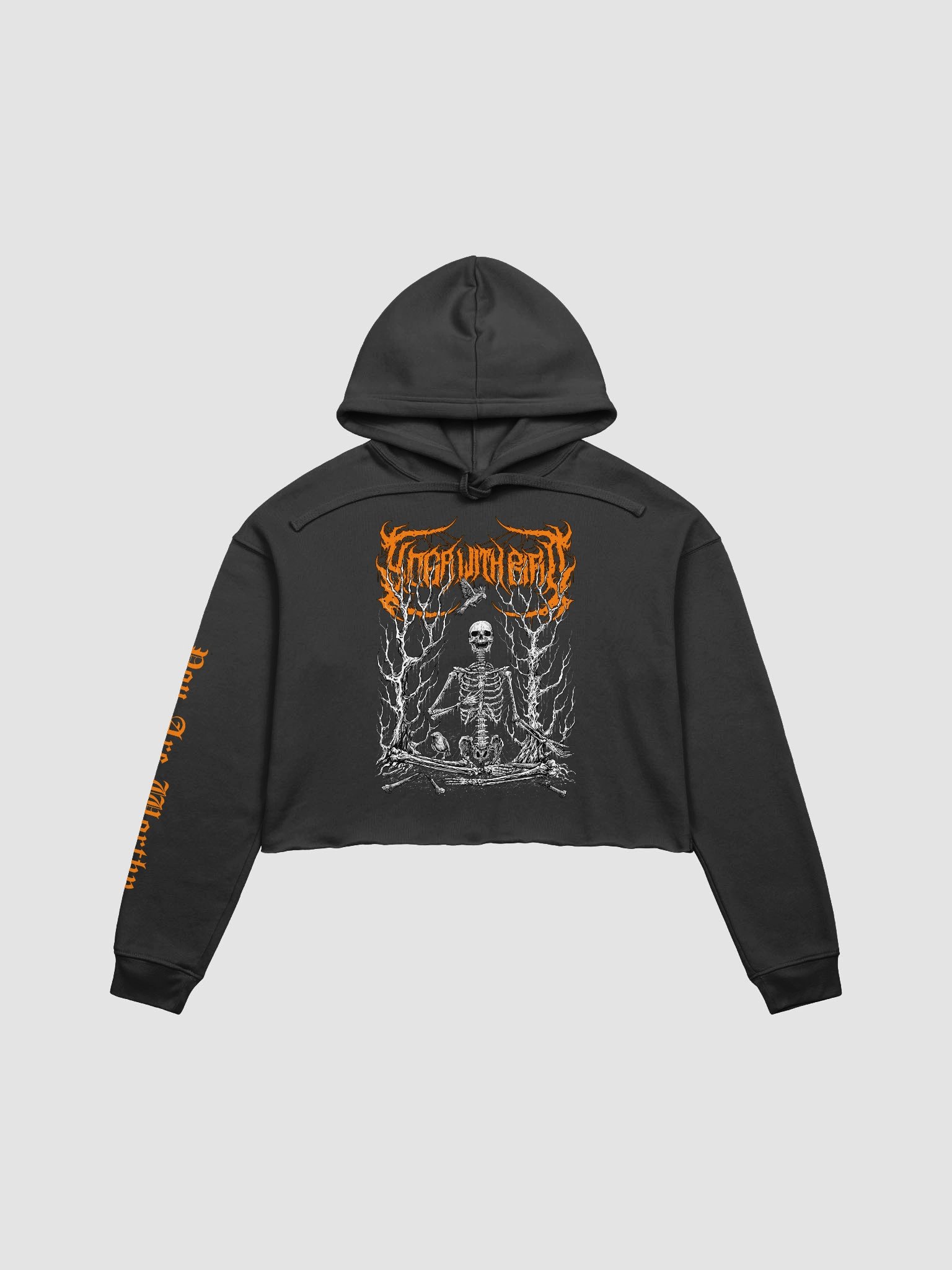 Corpse Pose Crop Hoodie product image (1)
