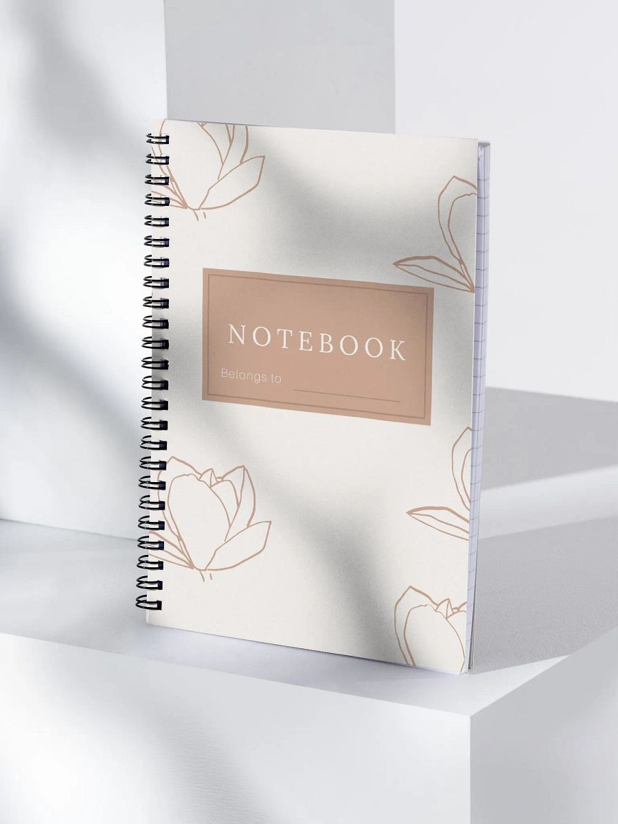 Neutral Pink Floral Notebook product image (4)