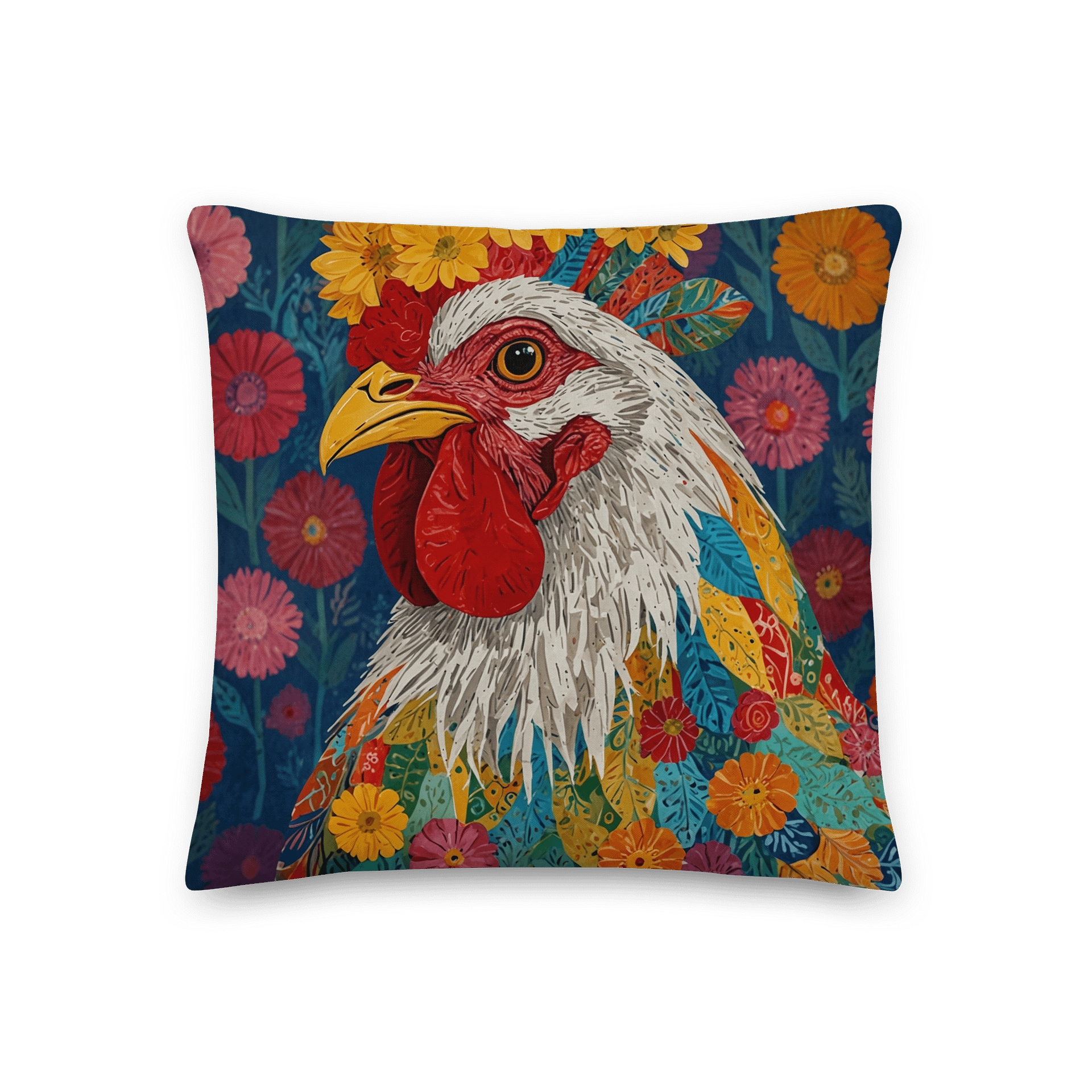 Vibrant Rooster All-Over Print Pillow product image (3)