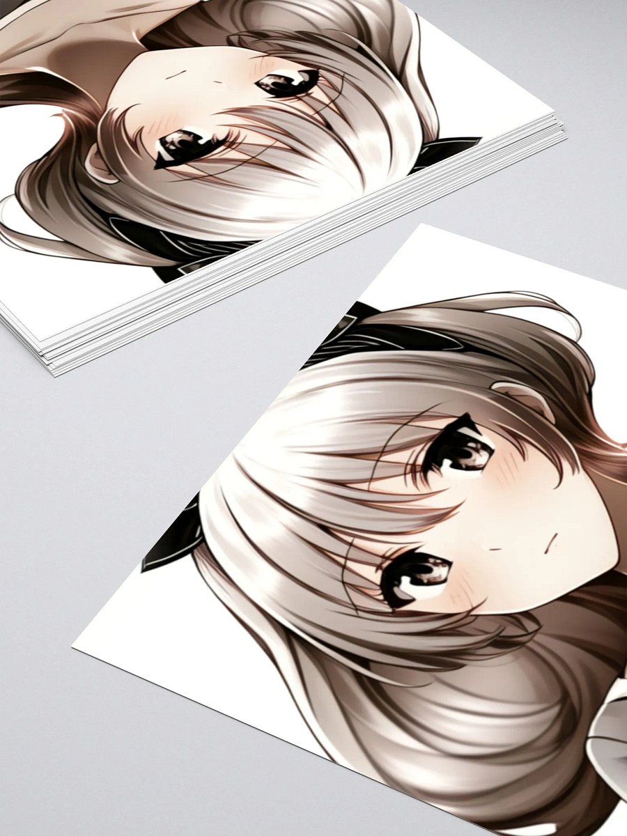 Anime Girl Sticker -original Art- 5.5X5.5 in. product image (4)