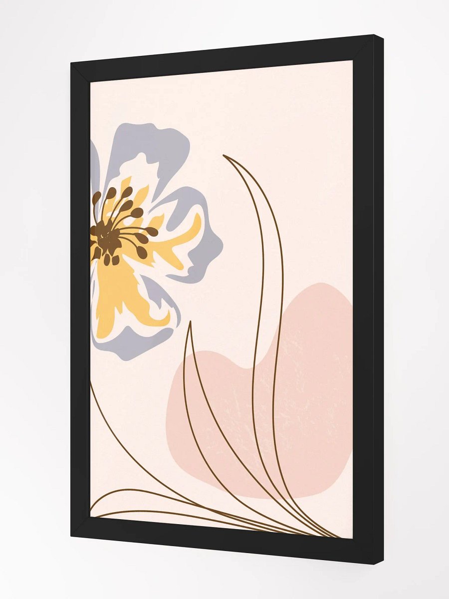 Minimalist Floral Abstraction Framed Poster product image (8)
