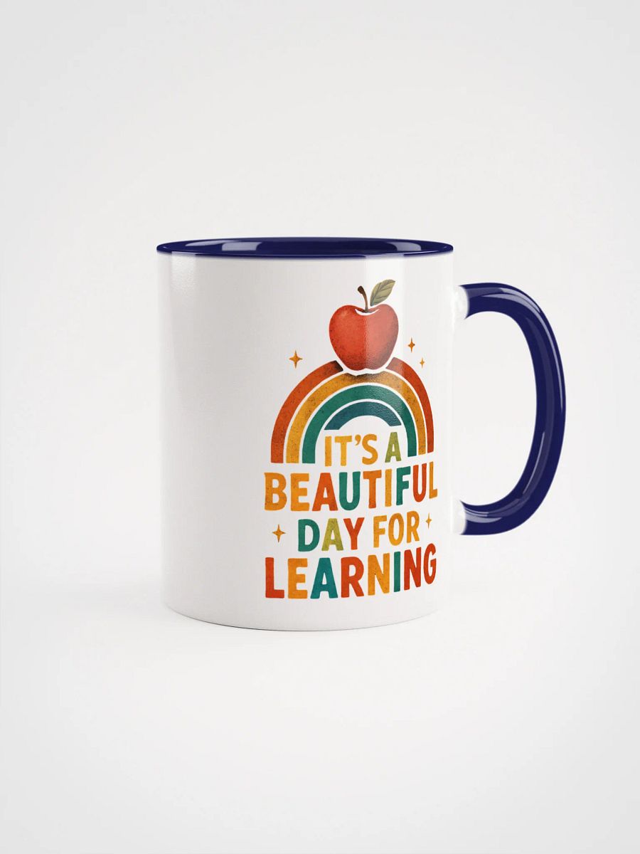 Beautiful Day for Learning Mug – Colorful Rainbow Teacher Cup product image (1)