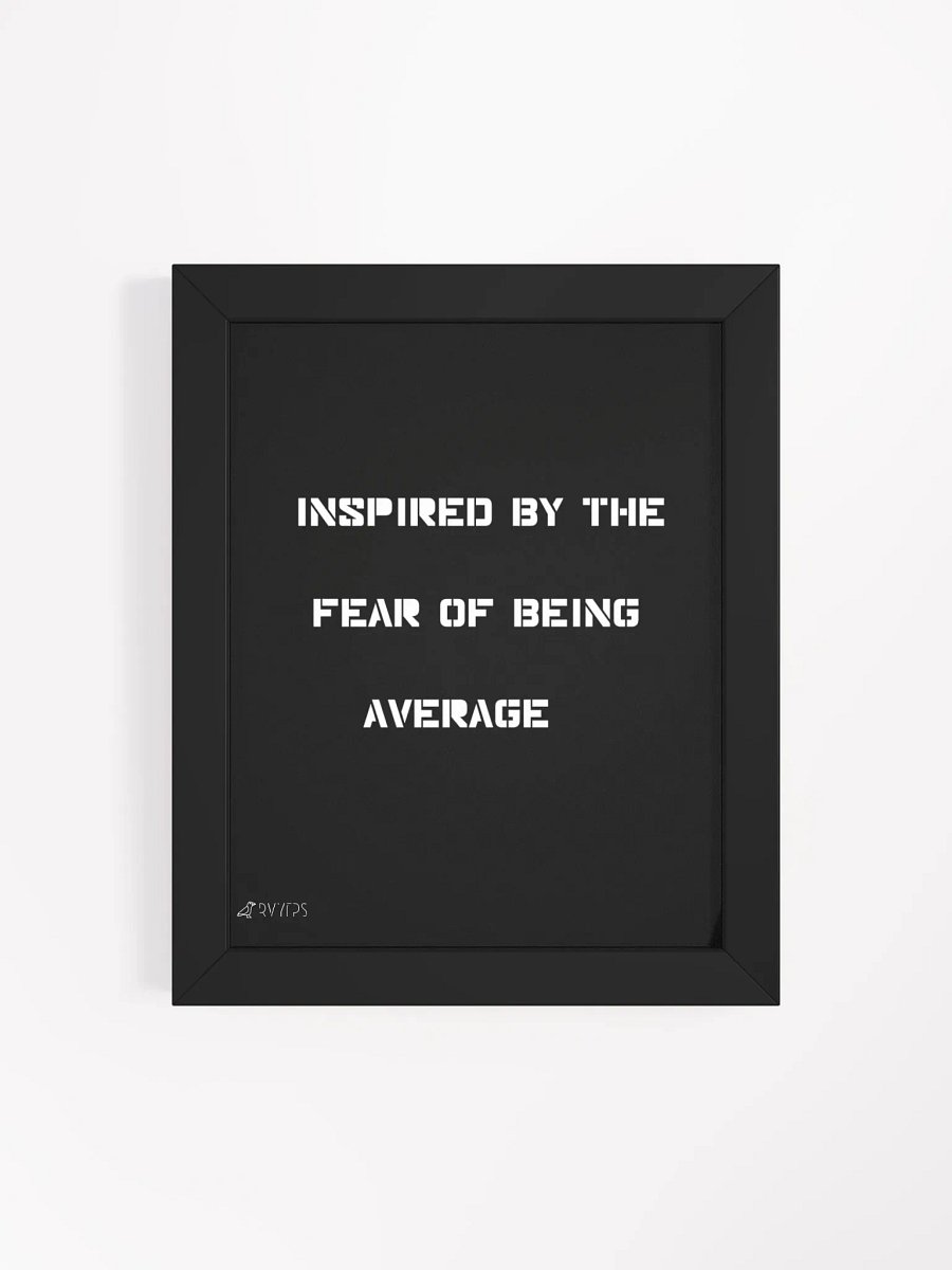 fear of being average (Black Frame) product image (4)