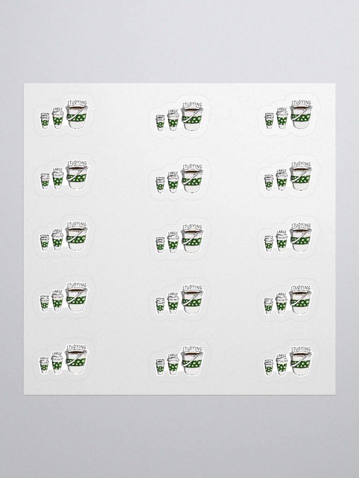 Coffee Study Sticker (SMALL Sheet) product image (1)