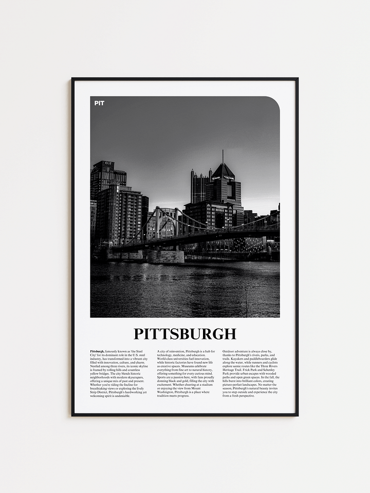 Pittsburgh 02 Newspaper Poster product image (1)
