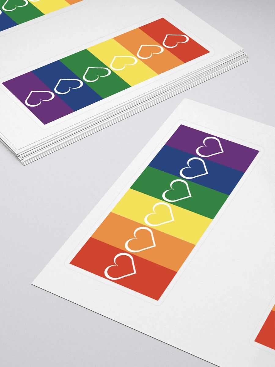 Rainbow Pride with Heart Stickers product image (4)