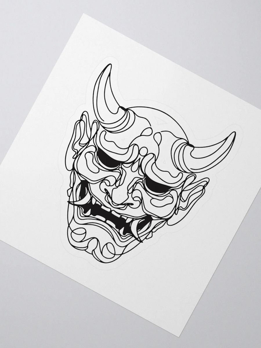 Japanese Oni Mask Sticker product image (2)