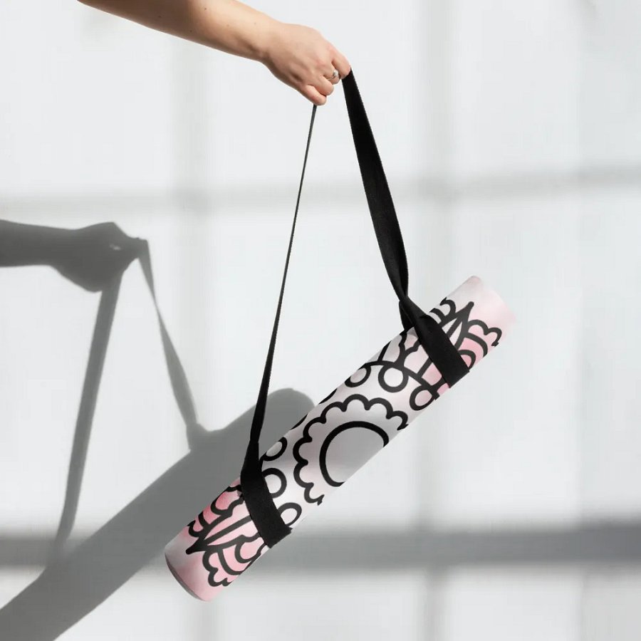 Pink Mandela Yoga Mat product image (7)
