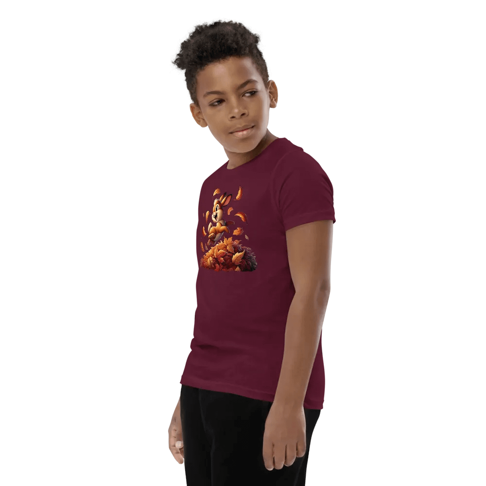 Autumn Leaves Bunny Rabbit Youth T-Shirt product image (65)