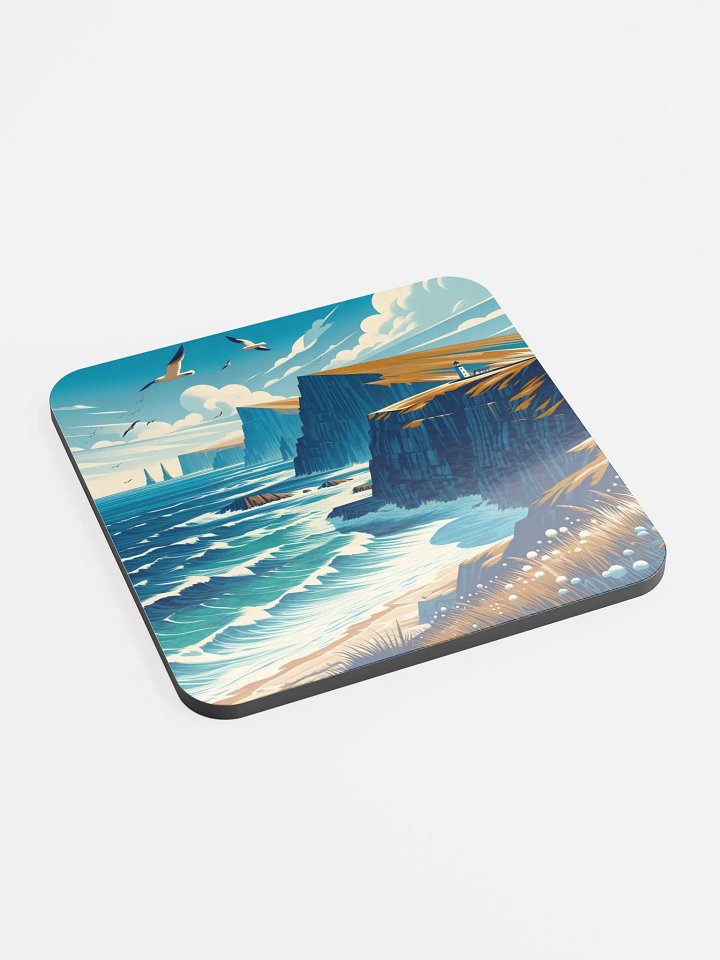 Sea Cliffs Cork Coaster product image (1)