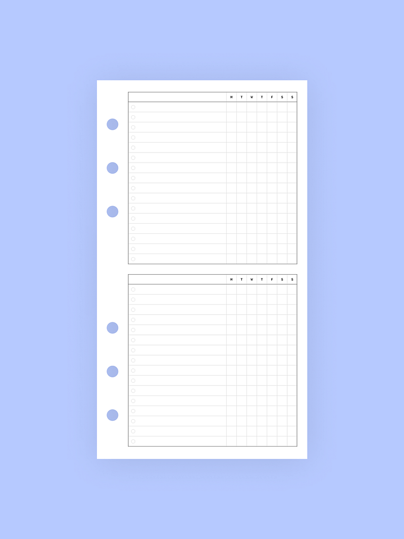 Weekly To Do Inserts FREEBIE
