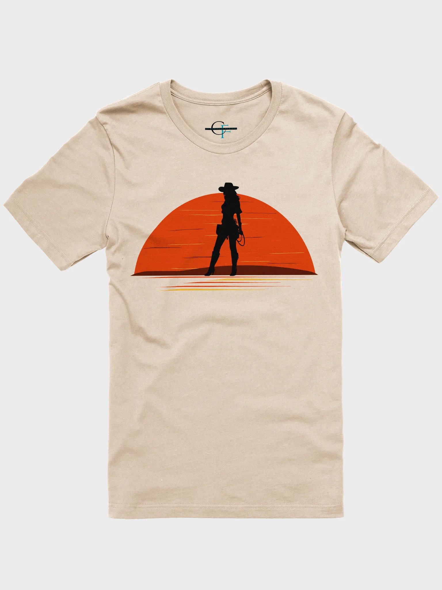 Sunset in Texas – Cowgirl Silhouette Tee product image (3)