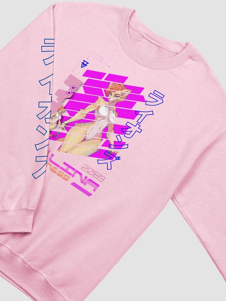 CyberLina Crewneck - Blue Text Alt product image (6)