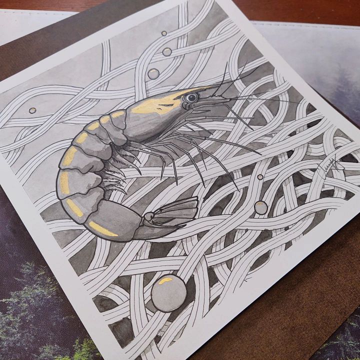 Jumbo Shrimp - Original Drawing product image (1)