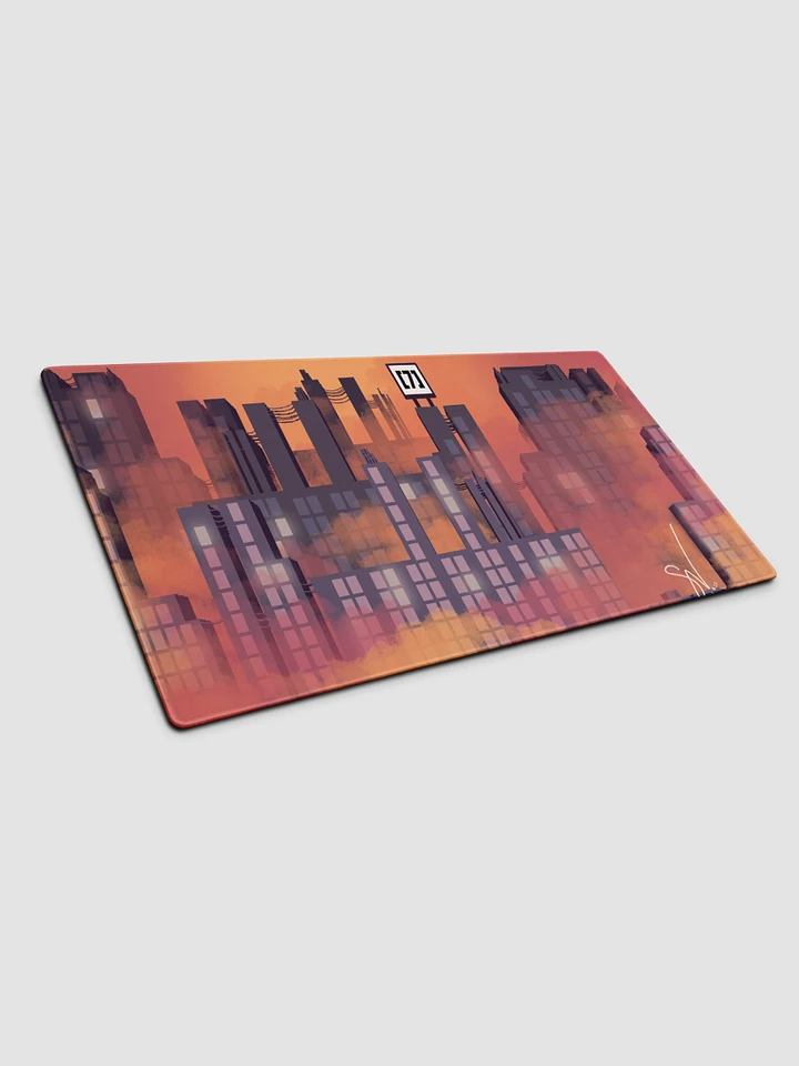 Hazy City Sunset Gaming Mouse Pad / Desk Mat product image (1)
