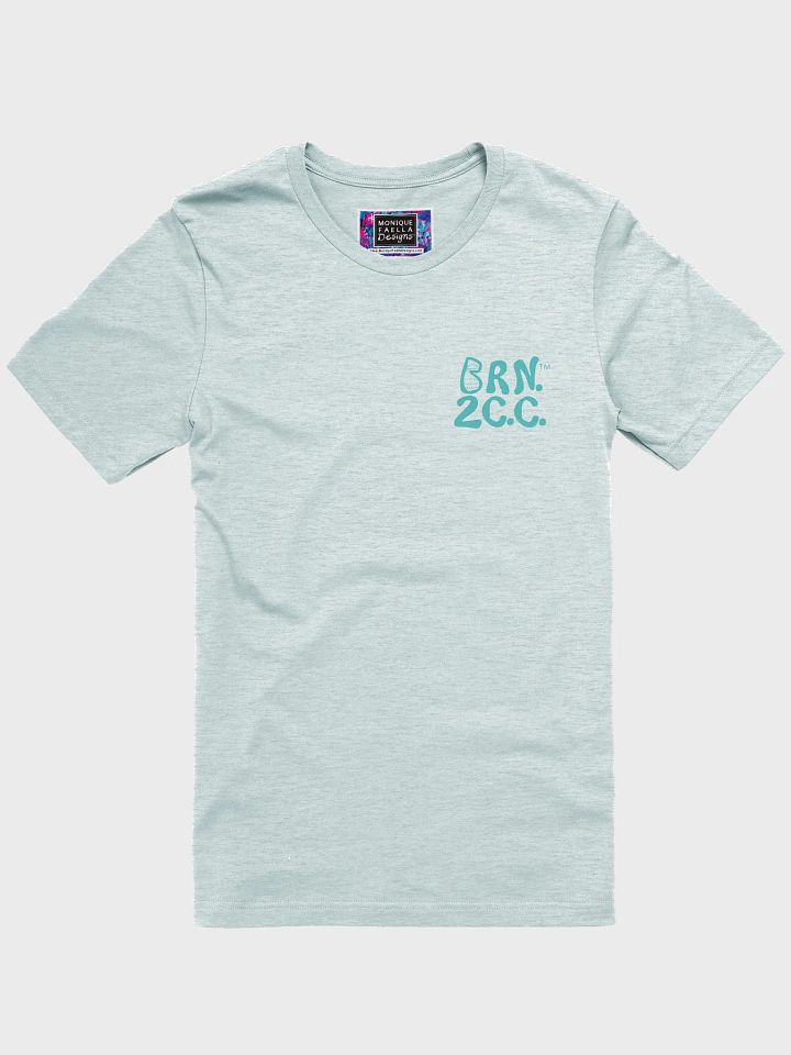 Women's | BOURNE to Cape Cod™ | Supersoft T-Shirt by Bella+Canvas | Deep Turquoise Logo on Light Neutrals product image (7)