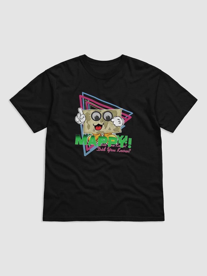 Mappy Did You Know Retro T Shirt Black product image (1)