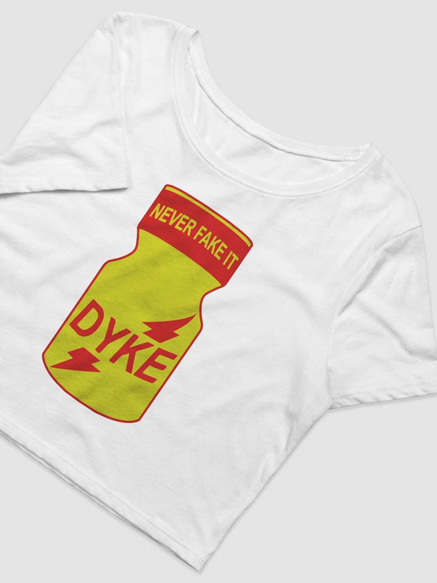 Dyke Poppers Cropped Tee 👃 White product image (2)