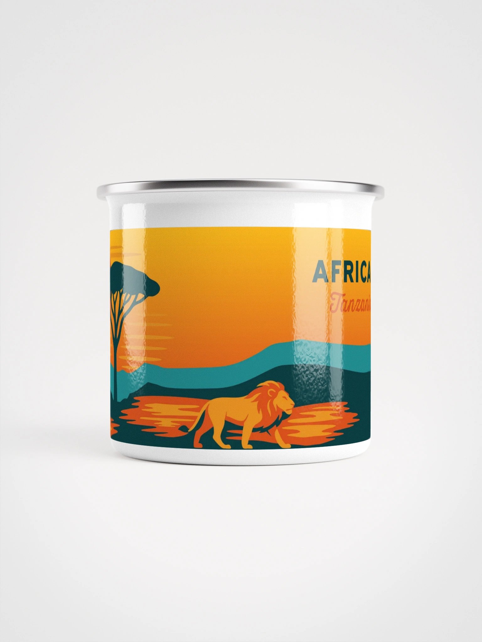 Safari Sunset – Enamel Mug product image (2)