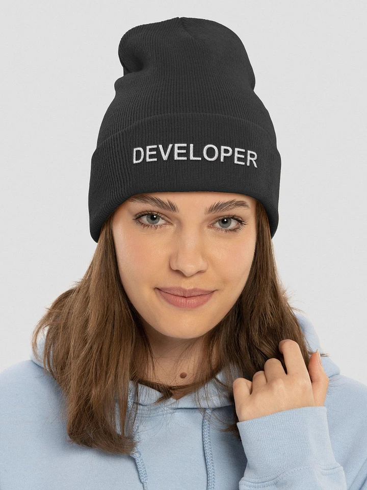 Embroidered Cuffed Beanie (Developer) product image (8)