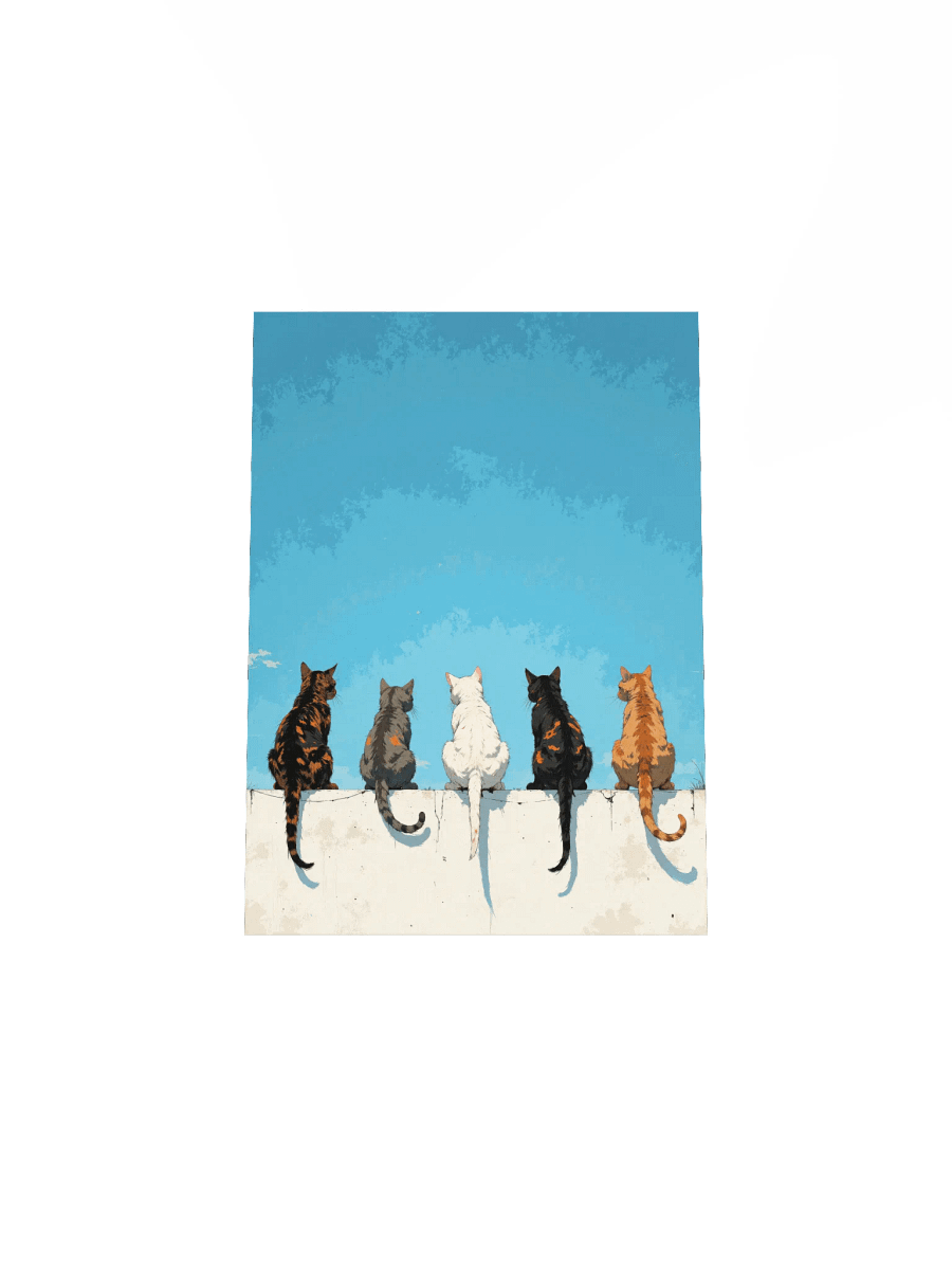 Cats Gathering Poster Print product image (32)